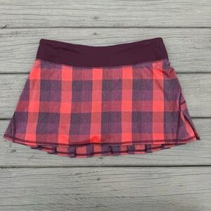 Lululemon Run Pace Setter Skirt 2-way Stretch size 6
